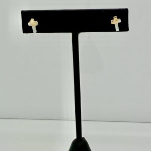 Earrings- Cross Mother of Pearl