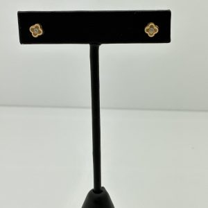 Earrings- Gold Clover