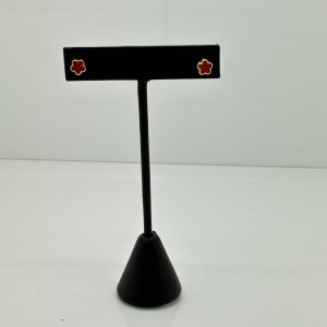 Earrings- Red Flower