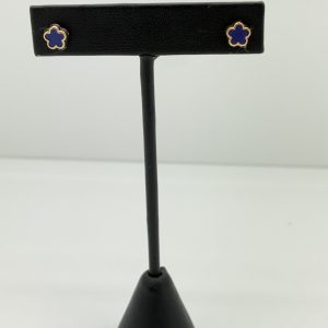 Earrings- Blue Flower