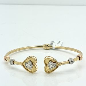 Bracelet- Cuff Heart Shaped W/ Medusa