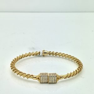 Bracelet- Gold W/ Zirconia