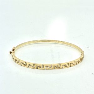 Bracelet- Bangle W/ Zirconia