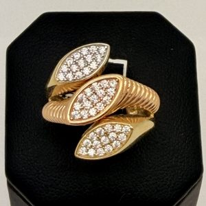 Ring- Triple Leaf