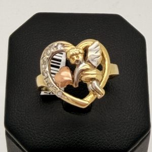 Ring- Heart W/ Angel