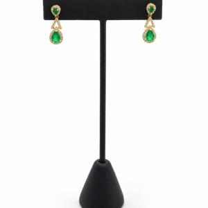 Earrings- Emerald & Diamonds
