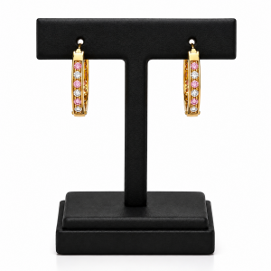 Earrings-Pink Hoops