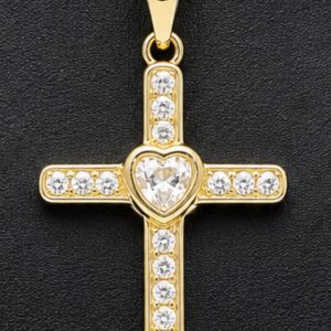 Pendant-Heart Cross-898-31