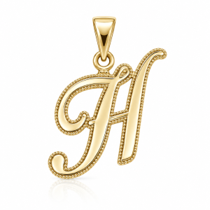Pendant- H- INIT 10K