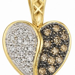 Pendant-Heart W/B